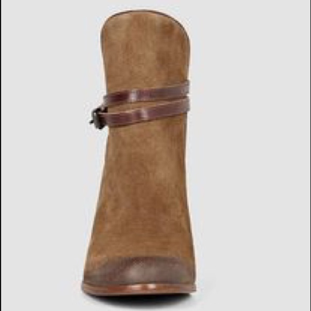 ALLSAINTS Victoria Heel Booties in Tobacco NEW - Picture 5 of 15